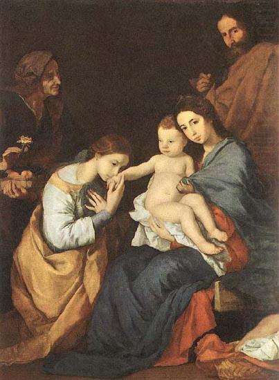 Jusepe de Ribera The Holy Family with St Catherine china oil painting image
